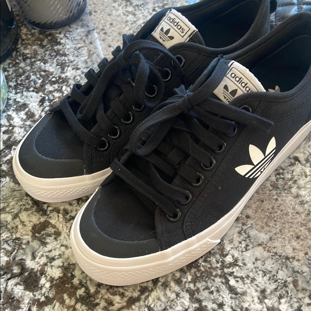 adidas Black and White Women's Sneakers Nizza